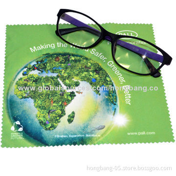 Microfiber Glasses Cloth, SGS, MSDS Marks, Reusable and Washable
